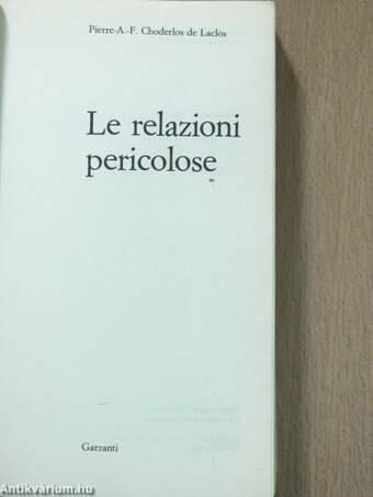 Le relazioni pericolose