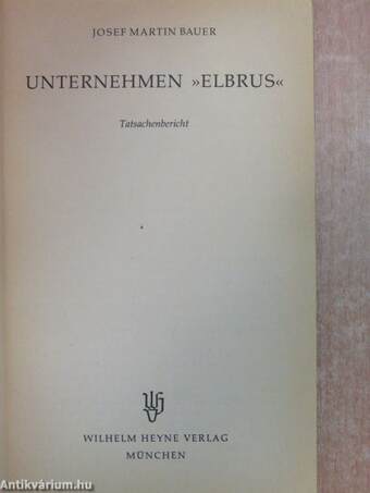 Unternehmen »Elbrus«