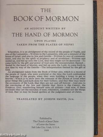 The Book of Mormon