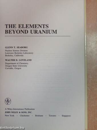 The Elements Beyond Uranium