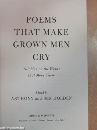 Poems That Make Grown Men Cry