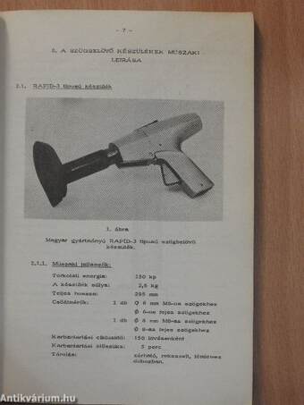 Szögbelövő készülékkezelő képesítő tanfolyam oktatási anyag