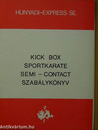 Kick box sportkarate semi-contact szabálykönyv