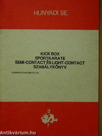 Kick box sportkarate semi-contact és light-contact szabálykönyv