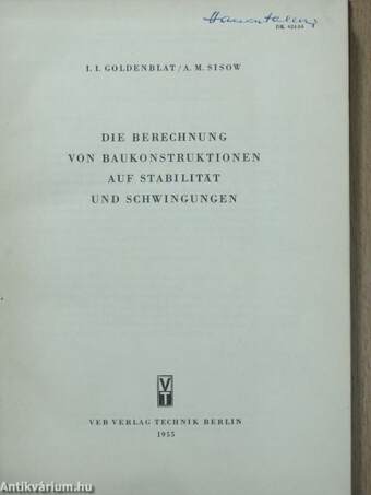 Die Berechnung von Baukonstruktionen auf Stabilität und Schwingungen