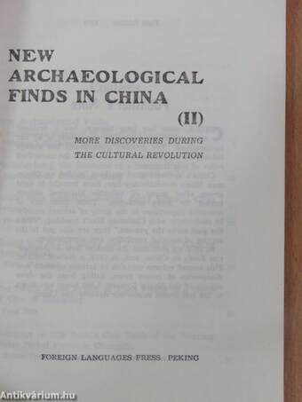 New archaeological finds in China II.