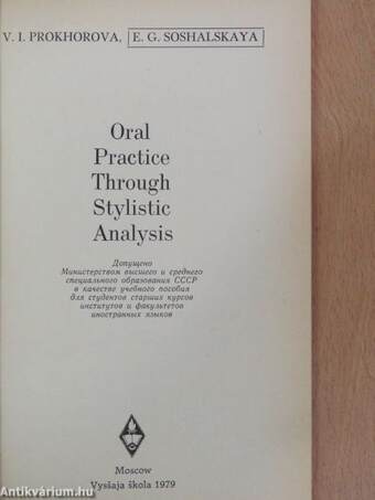 Oral Practice Through Stylistic Analysis