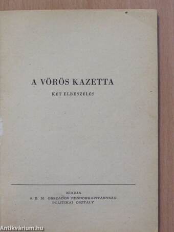 A vörös kazetta