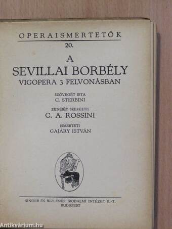 Rossini: A sevillai borbély