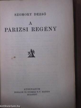 A párizsi regény