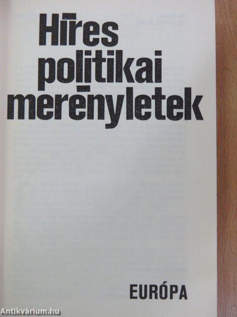 Híres politikai merényletek