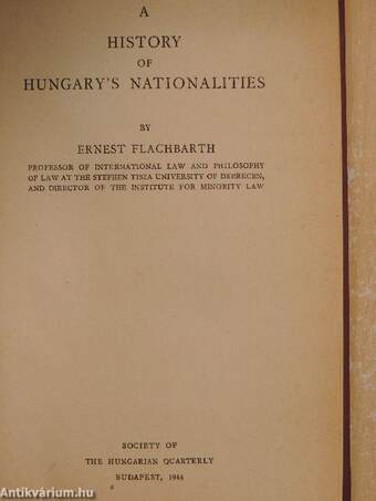 A History of Hungary's Nationalities