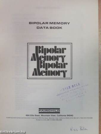 Bipolar Memory Data Book