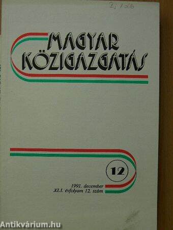 Magyar Közigazgatás 1991. december