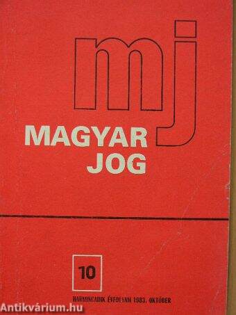 Magyar jog 1983. október