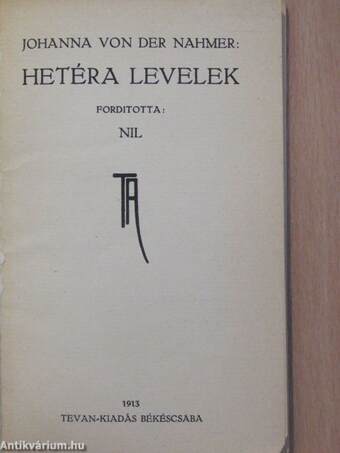 Hetéra levelek