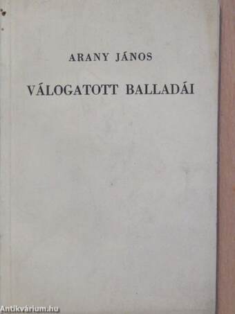 Arany János válogatott balladái