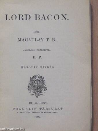 Lord Bacon