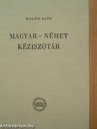 Magyar-német kéziszótár