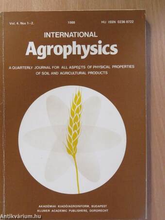 International Agrophysics Vol. 4. Nos 1-4. 1988