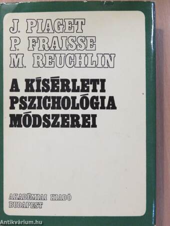 A kísérleti pszichológia módszerei