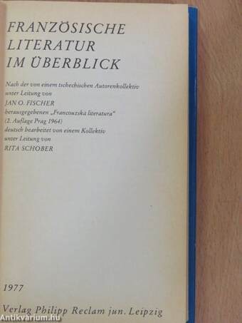 Französische Literatur im Überblick