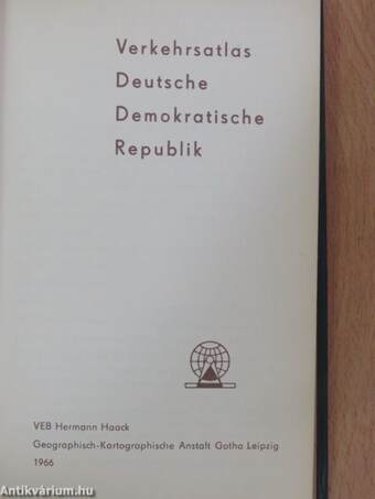 Verkehrsatlas Deutsche Demokratische Republik