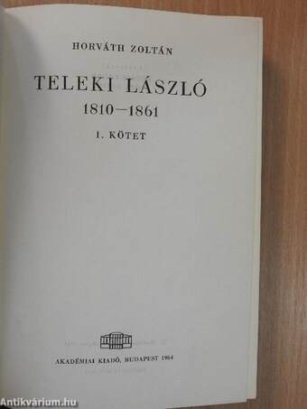 Teleki László I-II.