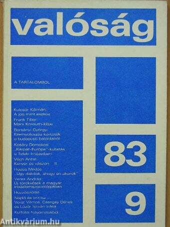 Valóság 1983. szeptember