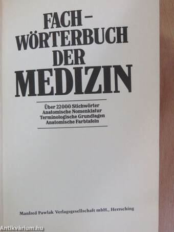 Fachwörterbuch der Medizin