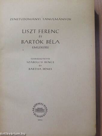 Liszt Ferenc és Bartók Béla emlékére