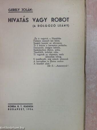 Hivatás vagy robot