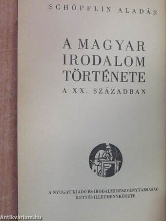 A magyar irodalom története a XX. században