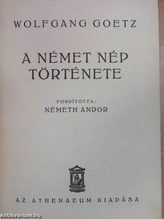 A német nép története