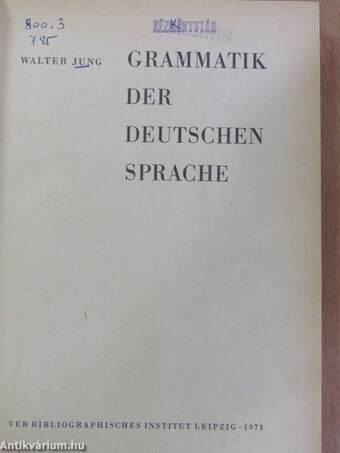 Grammatik der deutschen Sprache