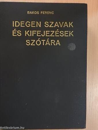 Idegen szavak és kifejezések szótára