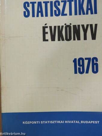 Statisztikai évkönyv 1976