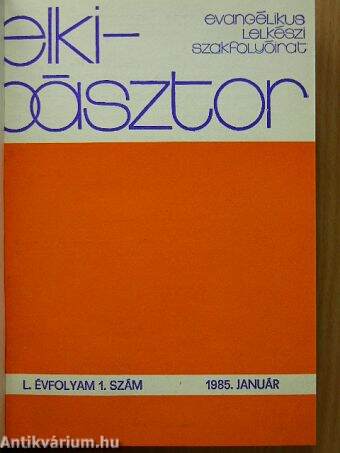 Lelkipásztor 1985. január-december