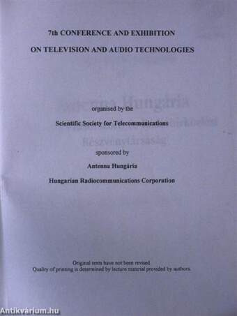 7th Conference and Exhibition on Television and Audio Technologies