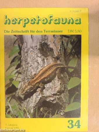 Herpetofauna Februar-Dezember 1985.