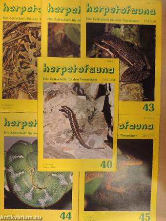Herpetofauna Februar-Dezember 1986.