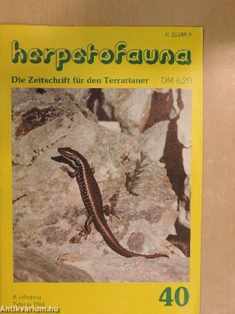 Herpetofauna Februar-Dezember 1986.