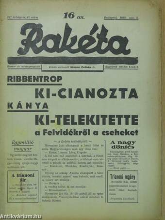 Rakéta 1938. november 8.