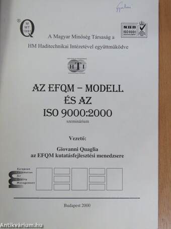 Az EFQM-modell és az ISO 9000:2000