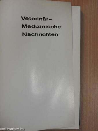 Veterinär-Medizinische Nachrichten 1963.