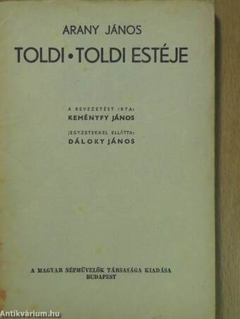 Toldi/Toldi estéje