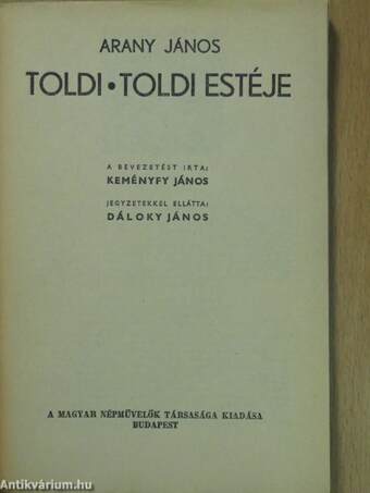 Toldi/Toldi estéje