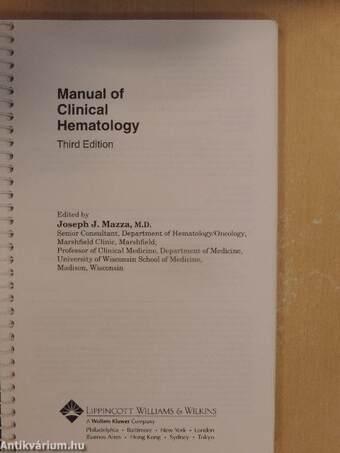 Manual of Clinical Hematology