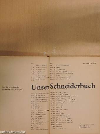 Unser Schneiderbuch