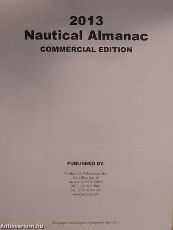 Nautical Almanac 2013